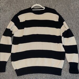 Black and White brandy melville Striped Sweater
